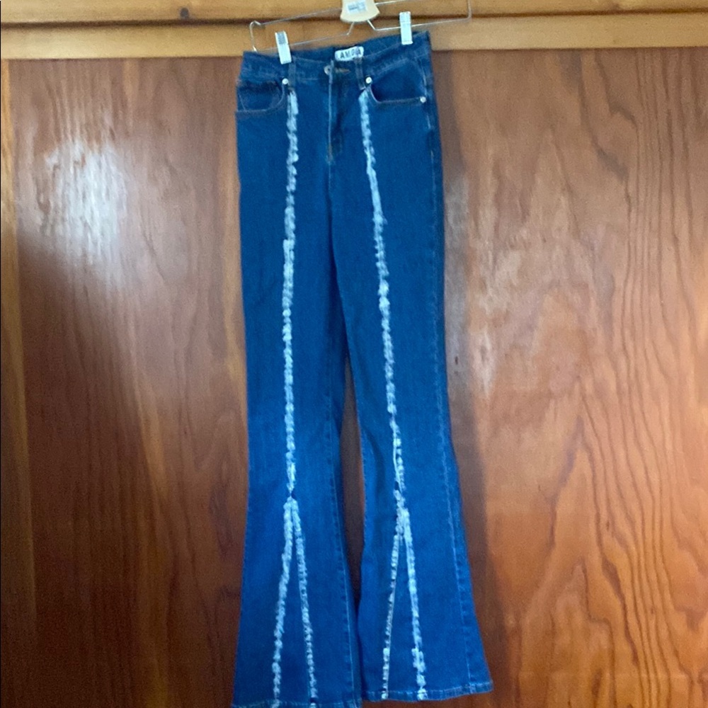 I.AM.GIA Blue Flare Wide Leg Jeans